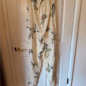 Zara Cream Jumpsuit with Elegant Design